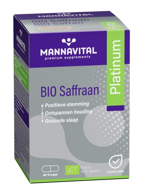 MANNAVITAL Mannavital Bio Saffraan Platinum V-caps 60