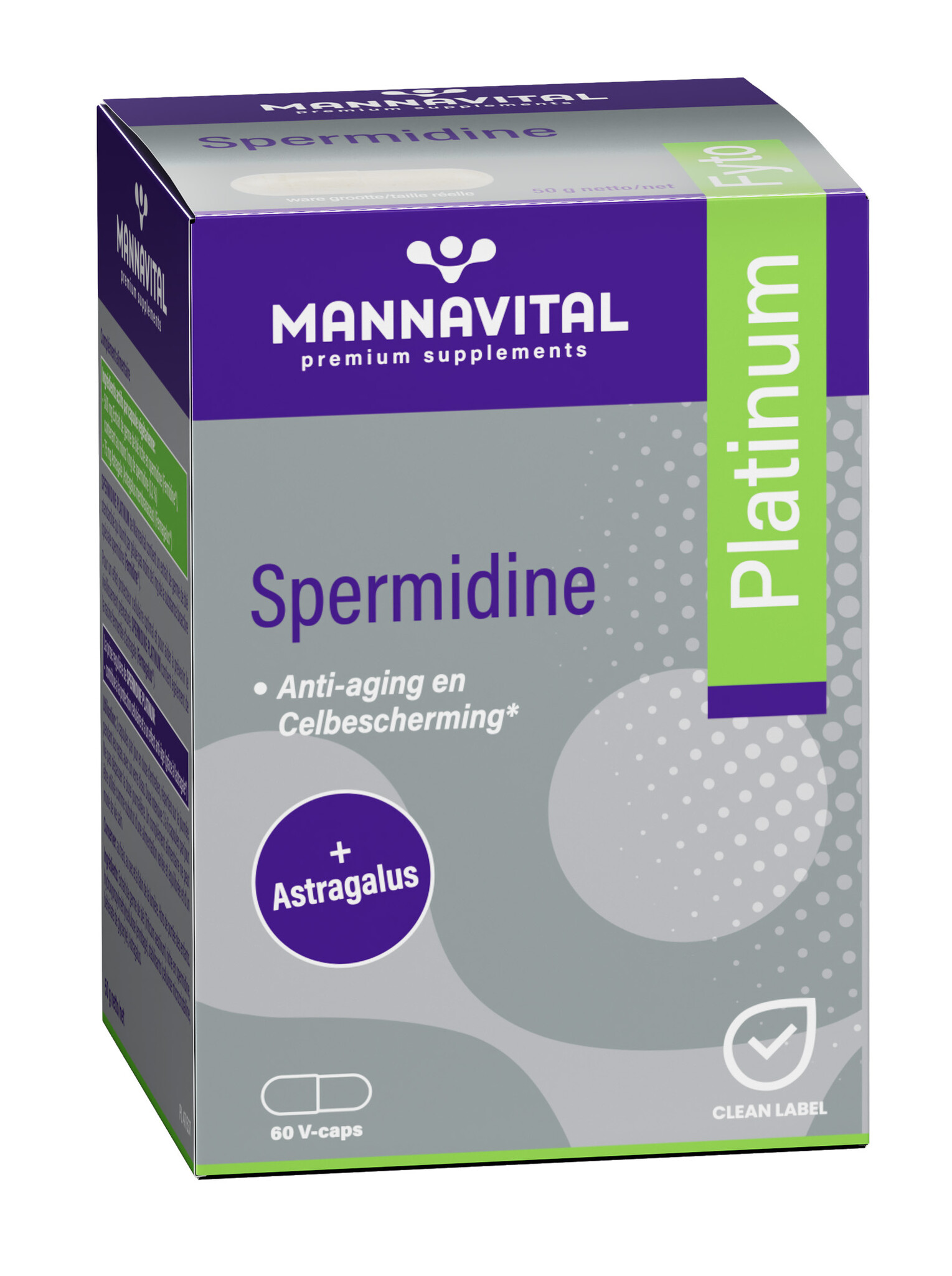 MANNAVITAL Mannavital Spermidine Platinium V-caps 60