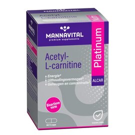 MANNAVITAL Mannavital Acetyl l-carnitine Platinum V-caps 60
