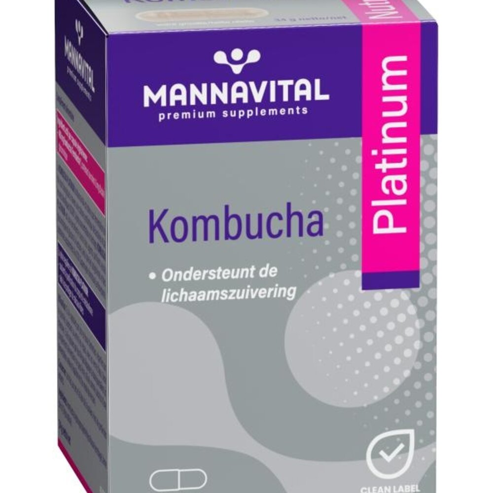MANNAVITAL Mannavital Kombucha Platinium V-caps 60