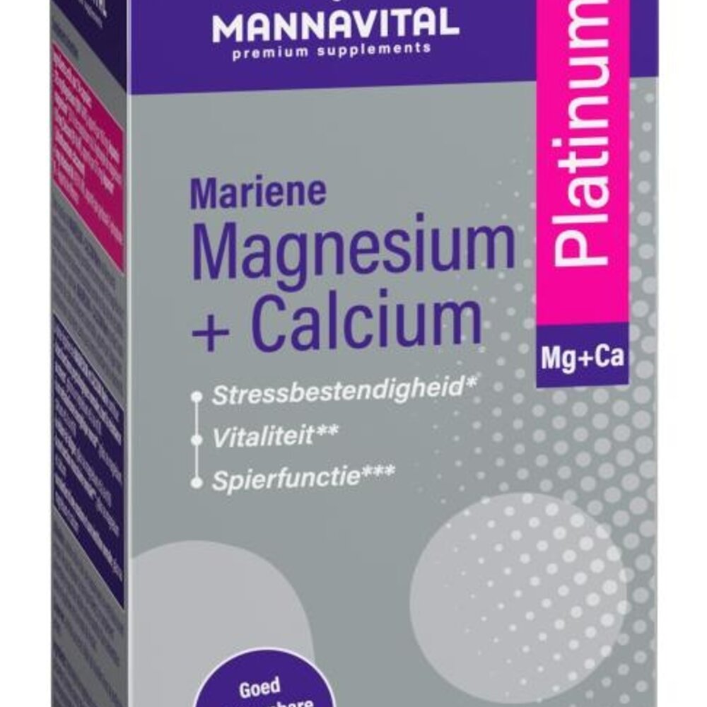 MANNAVITAL Mannavital Magnesium + Calcium Marin V-caps 120