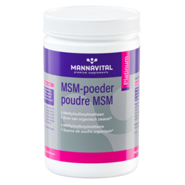 MANNAVITAL Msm Poudre Platinum 500 Gr
