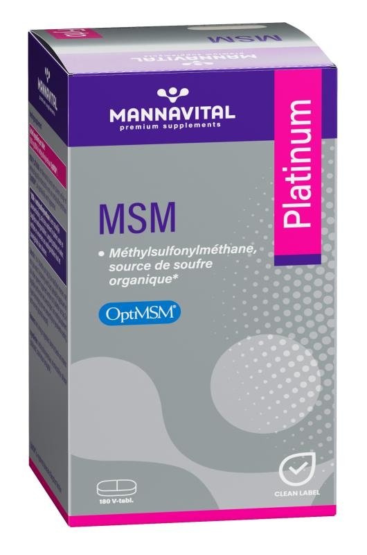 MANNAVITAL Msm Platinum V-tabs 180