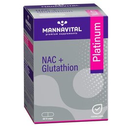MANNAVITAL Mannavital Nac Glutathion Platinum V-caps 60