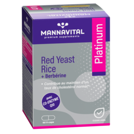 MANNAVITAL Mannavital Red Yeast Rice+berberine Plat.v-caps 60