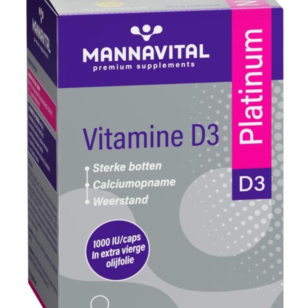 MANNAVITAL MannavitaL Vitamine D3 Platinum Caps 90