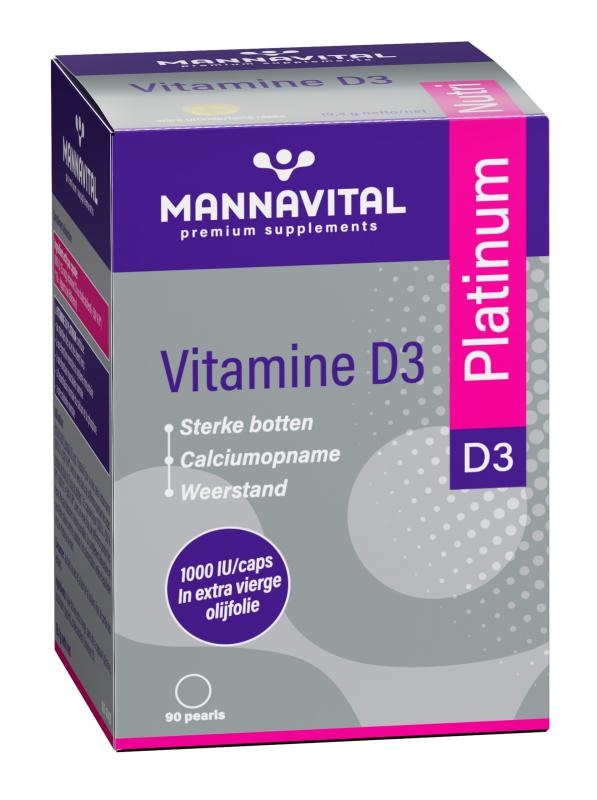 MANNAVITAL MannavitaL Vitamine D3 Platinum Caps 90