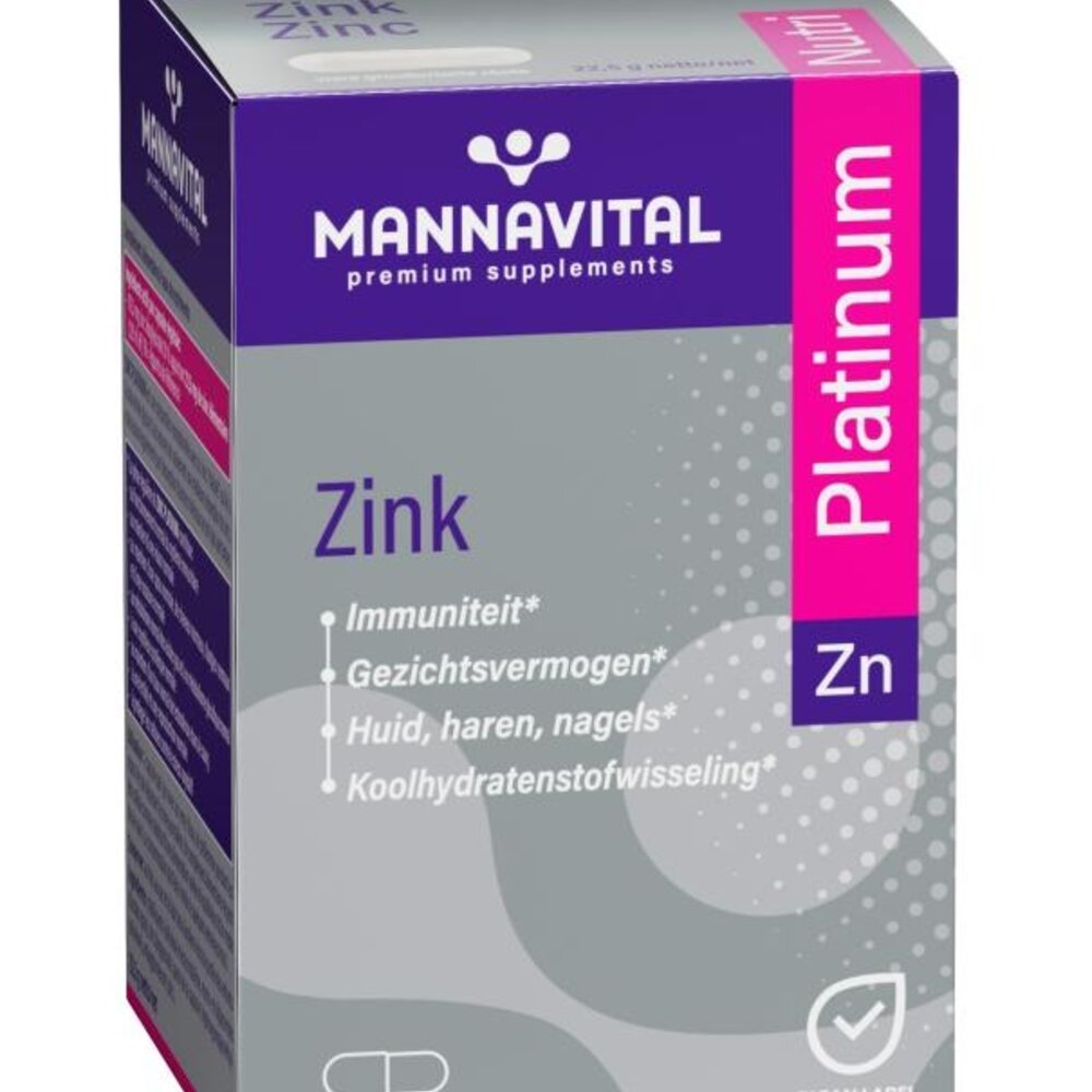 MANNAVITAL Mannavital Zink Platinum V-caps 60