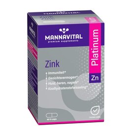 MANNAVITAL Mannavital Zinc Platinum V-caps 60
