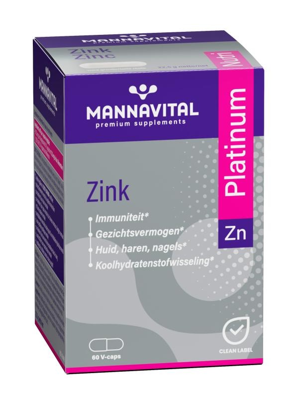 MANNAVITAL Mannavital Zinc Platinum V-caps 60