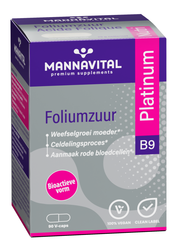MANNAVITAL Mannavital Foliumzuur Platinum V-caps 90
