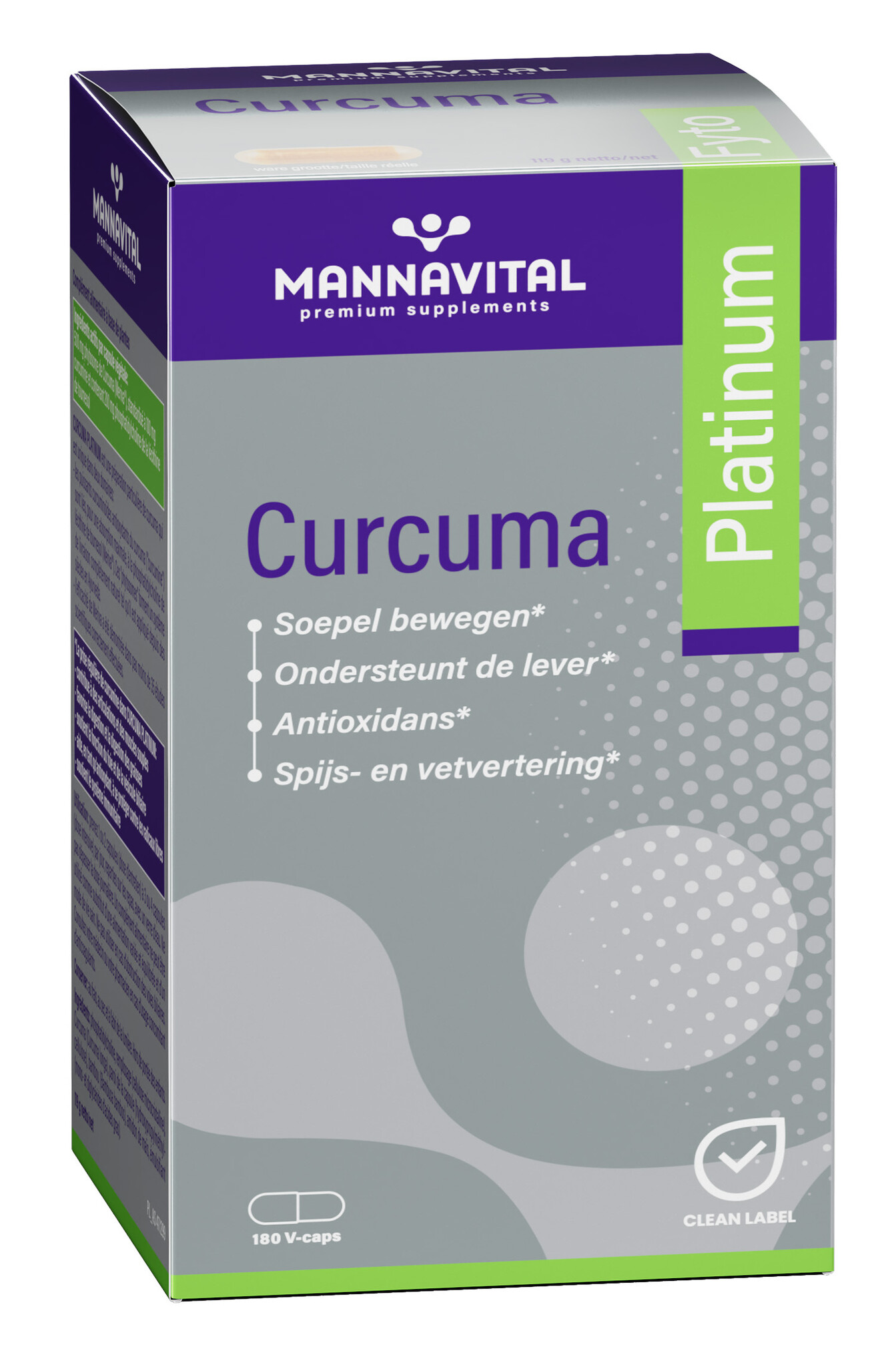 MANNAVITAL Mannavital Curcuma Platinum Caps 180