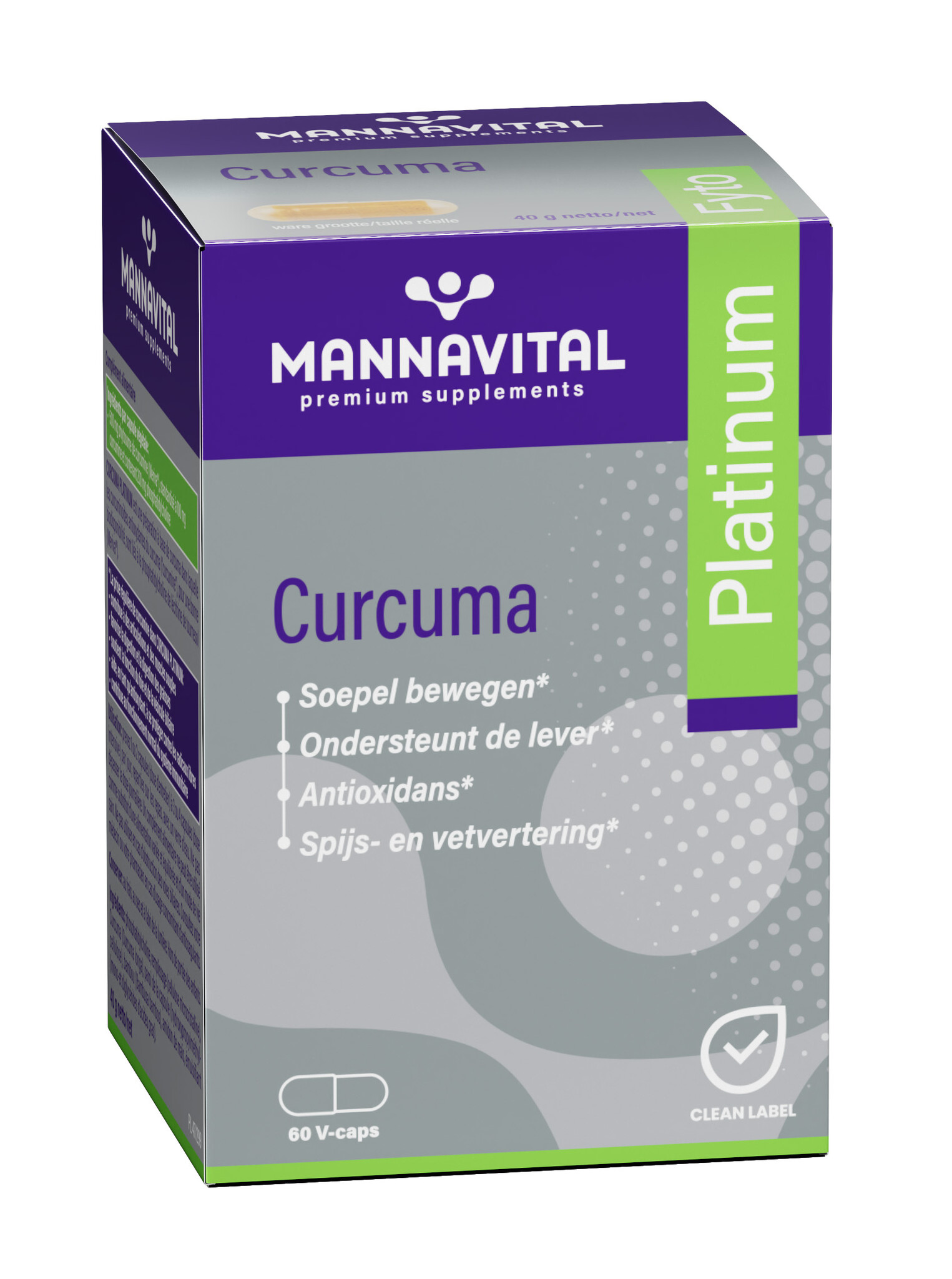 MANNAVITAL Mannavital Curcuma Platinum V-caps 60