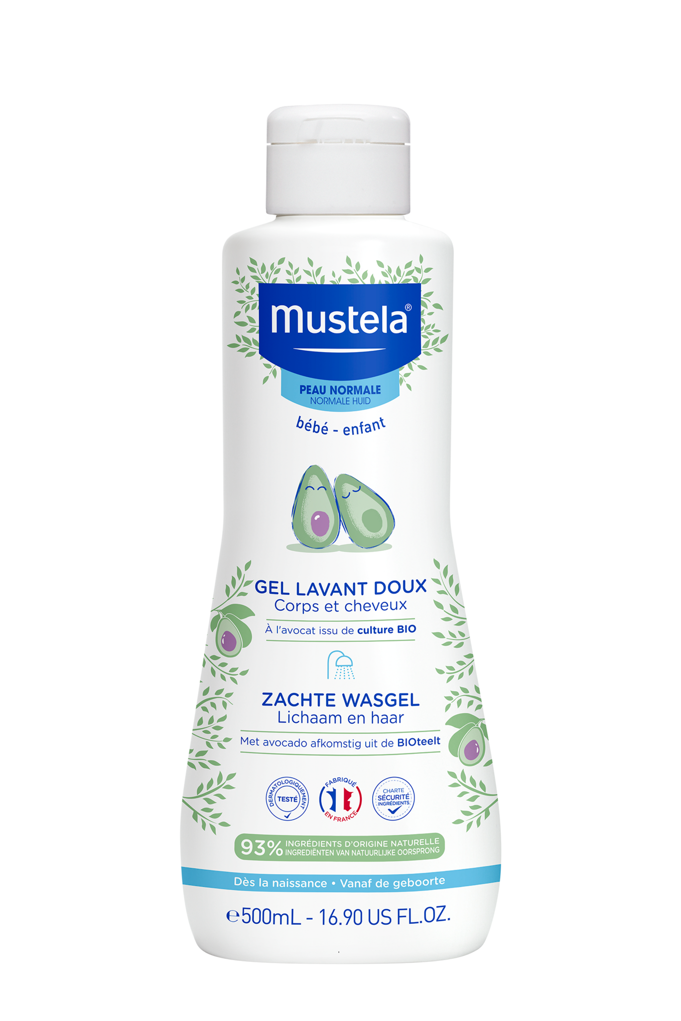 Mustela Mustela Pn Wasgel Zacht 500ml