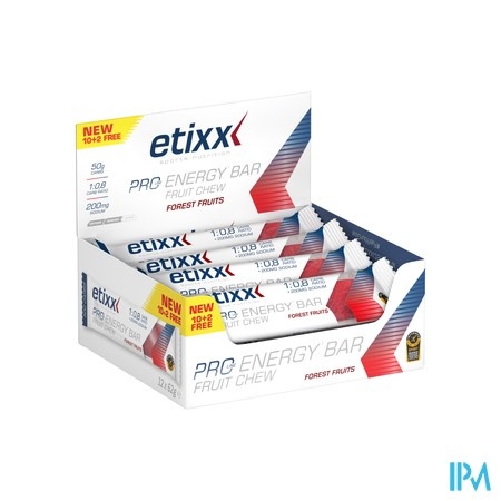 ETIXX Etixx Pro Line Energy Bar Fruit Forest Fruit12x62g