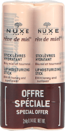 Nuxe Reve De Miel Duo Stick Levres 4g
