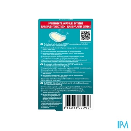 compeed Compeed Pansement Ampoules Extreme Format Econ.10