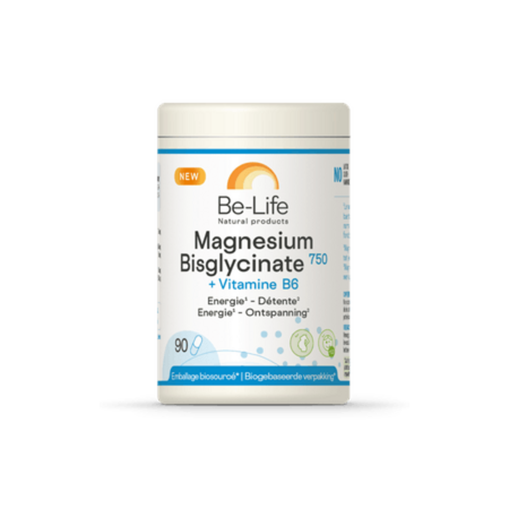 Be-life / Biolife /Belife Magnesium Bisglycinate 750+vit B6 Be Life Caps 90