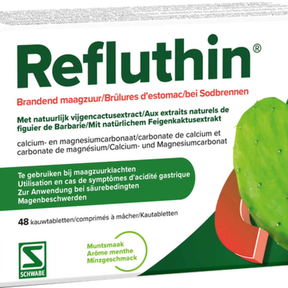 Schwabe Refluthin Munt Kauwtabl 48