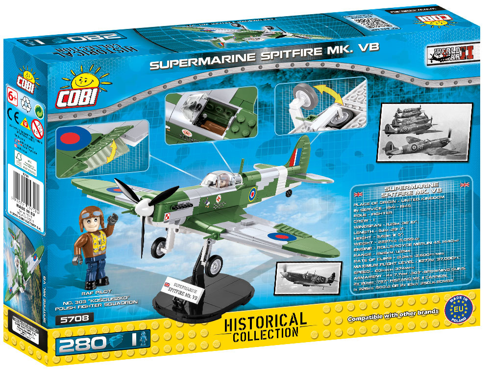 Supermarine Spitfire Mk Vb Cobi 5708 Toys More