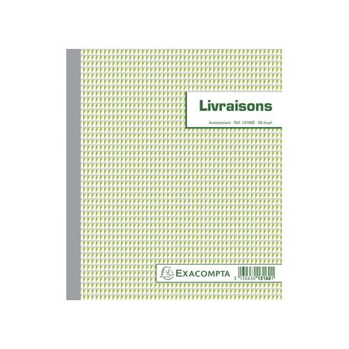 Exacompta Exacompta leveringen, ft 21 x 18 cm, dupli (50 x 2 vel), Franstalig
