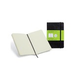 Moleskine Moleskine notitieboek, ft 9 x 14 cm, effen, soepele cover, 192 bladzijden, zwart