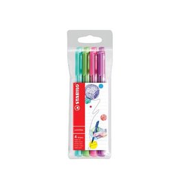 Stabilo Stabilo schrijfstift Point Max etui 4st fun kleuren