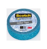 Scotch Scotch Expressions glitter tape, 15 mm x 5 m, blauw