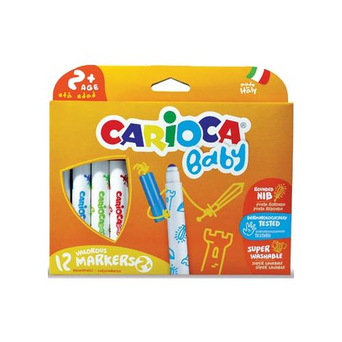 Carioca Carioca viltstifen Baby, kartonnen etui met 12st in assorti