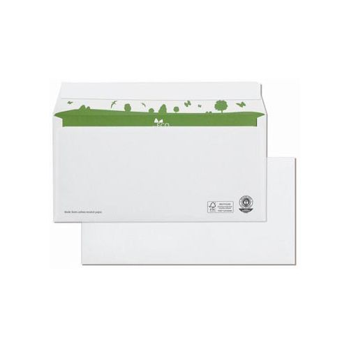 beECO Bong enveloppen beECO, ft 110 x 220 mm, zonder venster, doos van 500 stuks
