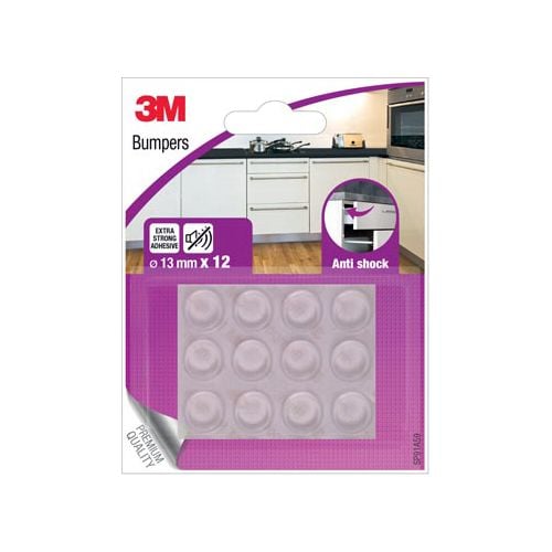 3M 3M Bumpers, Anti shock, 13 mm, blister van 12 stuks