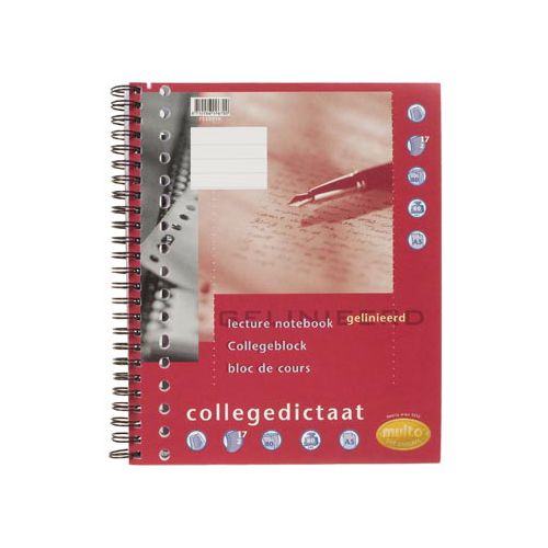Multo Multo collegedictaat 16,5x21cm, 17-gaatsperforatie