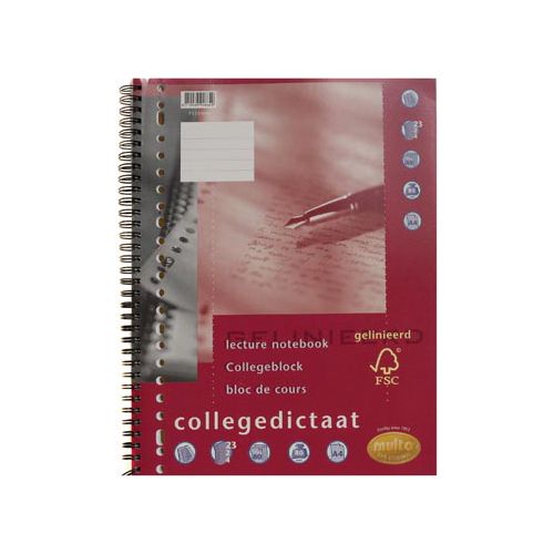 Multo Multo collegedictaat A4, gelijnd, 23-gaatsperforatie
