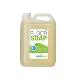 GREENSPEED Greenspeed vloerzeep met lijnzaadolie, voor poreuze vloeren, citrusgeur, flacon van 5 liter