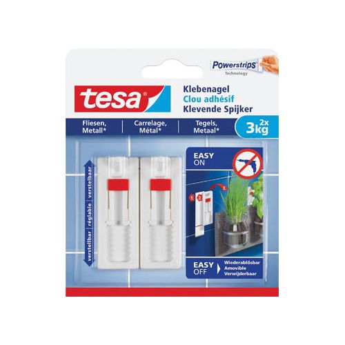 Tesa Tesa Klevende Spijker voor Tegels en Metaal, 3kg, 2st