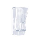 Tesa Tesa Klevende haak voor Transparant en Glas, draagvermogen 1 kg, blister van 2 stuks