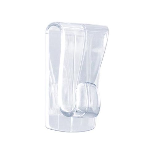 Tesa Tesa Klevende haak voor Transparant en Glas, draagvermogen 1 kg, blister van 2 stuks