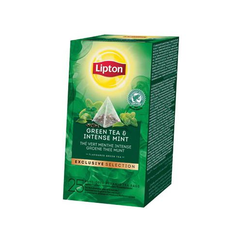 Lipton Lipton thee Exclusive Selection, Groene Thee Munt, doos van 25 zakjes