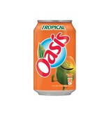 Oasis Oasis Tropical vruchtenlimonade, blik van 33 cl, 24 stuks