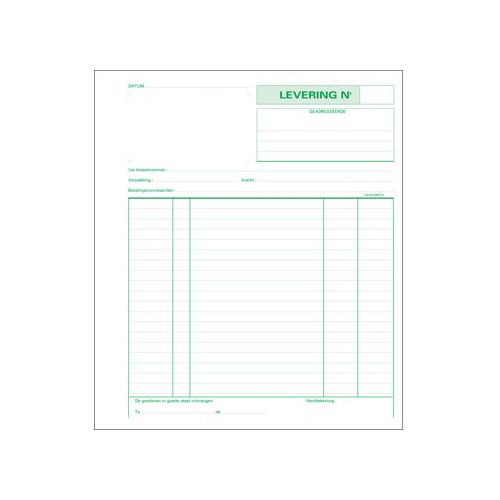 Exacompta Exacompta leveringen, ft 21 x 18 cm, tripli (50 x 3 vel), Nederlandstalig