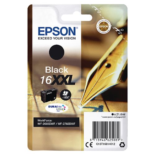 Epson Epson 16XXL (C13T16814012) ink black 1000 pages (original)