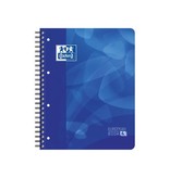 Oxford Oxford School Projectbook spiraalschrift, ft A4+, 4-gaats perforatie, gelijnd, blauw