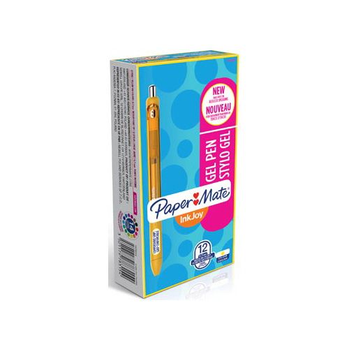 Paper Mate Paper Mate roller InkJoy Gel medium, geel (yellow twist)