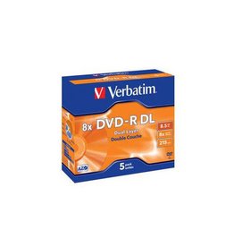 Verbatim DVD-R Verbatim 8X DL Jewelcase (5)