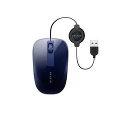 Belkin MouseBelkinComfortRetractable bk/blue