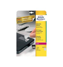 Avery Zweckform Avery bestendige veiligheidsetiketten, ft 63,5 x 29,6 mm, 540 stuks, 27 per vel, doos van 20 vel