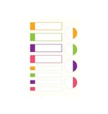 Avery Avery Family gelamineerde etiketten, etui met 24 etiketten, geassorteerde formaten en fluo kleuren