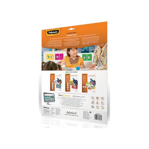Fellowes Fellowes lamineerhoes Admire Stylish Matt Enhance80ft A3, 160 micron (2 x 80 micron), pak van 25 stuks