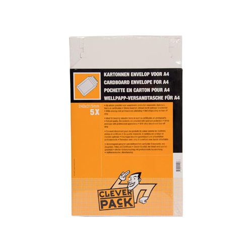 Cleverpack Cleverpack verzendenvelop A4, ft 240 x 315 mm , pak van 5 stuks