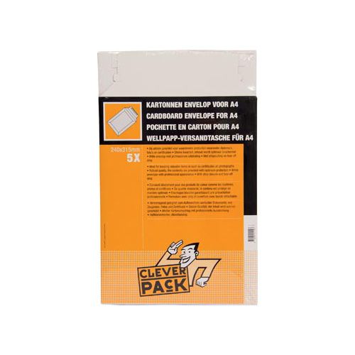 Cleverpack Cleverpack verzendenvelop A4, ft 240 x 315mm , 5 stuks